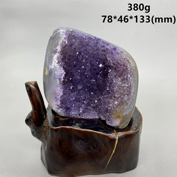 100% Натурален уругвайско аметист клъстери Кристали кварц Камъни и кристали за Изцеление на кристал (Височина, включително основата) свободната основа