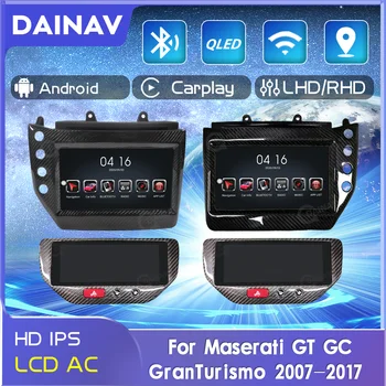2 Din Android Авто Радио Мултимедиен Плеър LCD AC За Maserati GT GC Grantismo 2007-2017 Автомобилен GPS Навигация Стереоприемник