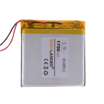 3,7 В литиево-полимерна батерия 454853 1700 ма GPS навигационна конзола MP3 инструменти, като например обикновена батерия