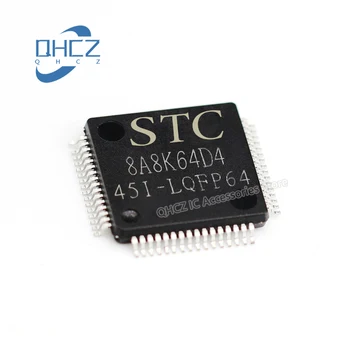 3 бр. STC8A8K64D4-45I-LQFP64 Обновен MCU може да замени STC8F2K64S4 Нов и оригинален чип в наличност