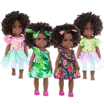 35 см Реалистична Кукла Reborn За Малки Момчета и Момичета, Афроамериканская Кукла За Новородени, Реалистична Черна Кожа, Меки Vinyl Кукла, Подарък за Коледа, Играчка