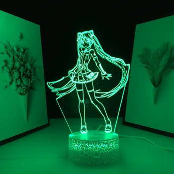 3D Led нощна светлина Аниме Фигурка Лампа за Декор за Спалня Светлина Страхотен Подарък на Детето си За рождения Ден Манга Стая Настолна Лампа Дистанционно дропшиппинг