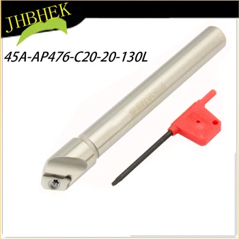 45A-AP476-С20-20-130L беседки муфа фрези с фаской 45 градуса, за да използваните карбид плочи APMT1604