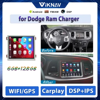 8,4 инча Android Автомобилен Радиоприемник за Dodge Ram зарядно устройство 2011-2018 Автомобилен Мултимедиен Плейър Авто аудио GPS Carplay WIFI 4G