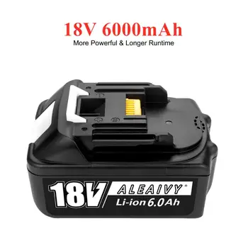 Aleaivy 6.0 Ah Литиево-йонна Акумулаторна Батерия Заместител на Makita 18v Батерия BL1850 BL1830 BL1860 LXT400 Безжични Бормашини