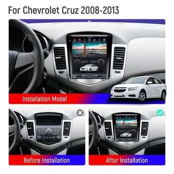 Android 10,0 Автомобилен Мултимедиен Плеър За Chevrolet cruze 2008-2013 Tesla тип Кола Стерео Радио DVD Плейър GPS Навигация 32G 64G