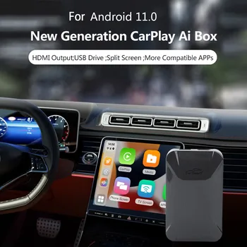 CarPlay Ai Box Android 11 Нов Безжичен Applepie 4 + 128 г Android Авто Кола за Мултимедиен Youtube Netfix За Chery ЖСК Audi