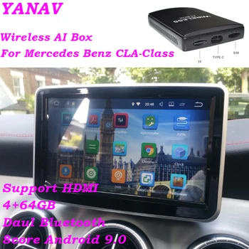 Carplay Безжичен Ai Box Android За Mercedes Benz CLA-Class 2016-2020 Android Авто Авто Радио, Мултимедиен Плеър, Smart Box HDMI