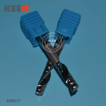 EM8.17 мм Волфрам карбид Една Флейта Спирала Края Мелници Свредло/Инструменти за Гравиране с CNC/Акрил Рязане на PVC