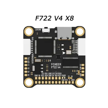 Foxeer F722 V4 X8, USB-C BetaFlight FPV Контролер на полет - 30х30 мм за аксесоари САМ Drone
