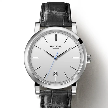 HAZEAL мъжки автоматичен часовник с класически луксозни механични ръчни часовници самостоятелно ликвидация мъжки часовници 50 м водоустойчивост reloj hombre авто дата