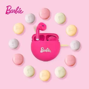Kawai Барби Безжична Bluetooth Слушалка Чанта Мода Момиче На Тестени Изделия И Мини Слушалки, Чанта, Аксесоари За Телефони, Подаръци Играчки