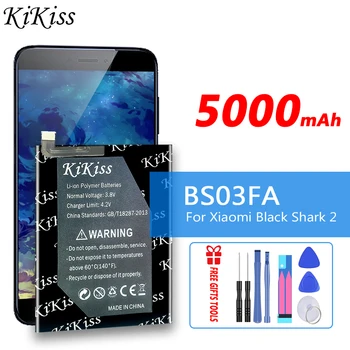 KiKiss Батерия с висок капацитет 5000 mah BS03FA за Xiaomi Black Shark 2 Shark2 висок Клас Батерия за Xiao Mi Black Shark 2