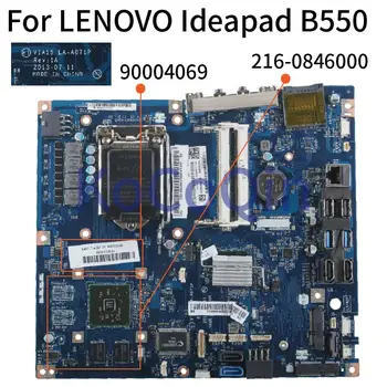 KoCoQin дънна Платка За лаптоп LENOVO B550 дънна Платка VIA15 LA-A071P 90004069 SR13B процесор 216-0846000