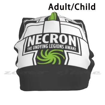 Necron-The Legions Буден Вязаная Капачка Еластична, Мека, с индивидуален Дизайн, Подарък Шапка за парти Necron Wh Emperor Khorne Imperium