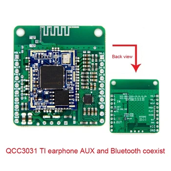 QCC3031 Модул APTXHD Линеен аудио вход без загуба на Hi-Fi Bluetooth 5,0 Такса приемник за слушалки БТ (БЕЗ постоянен ток 3,3-4.2 В)