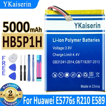 YKaiserin 5000 ма HB5P1H Батерия За Huawei Път E589 R210 E5776s E5776S-22/32/501/601/860/922 Batteria + Безплатни Инструменти