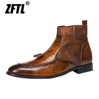 ZFTL/мъжки ботильоны, мъжки обувки 