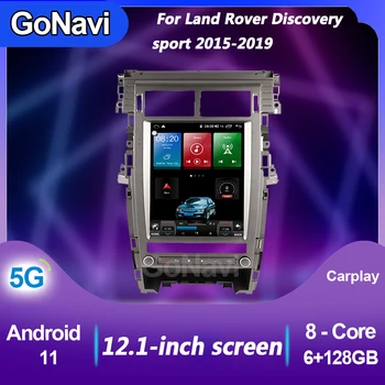 Автомобилно радио GoNavi Tesla Android 11 За Land Rover Discovery sport Auto Мултимедиен Плейър GPS Навигация DVD Automotivo 2015-2019