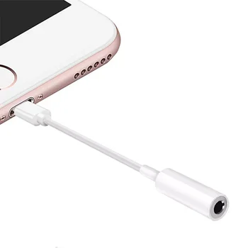 Аудио кабел-Адаптер с жак 3,5 мм за Apple iPhone 12 11 Pro Max XR XS X 8 Plus 7 с подсветка За слушалки 3.5 мм Конвертор