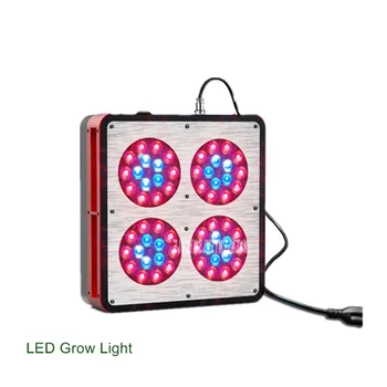 Висококачествена led лампа за отглеждане на растения с капацитет 4 # 180 W, червен, син, 8: 1, за отглеждане на растения и цветя, попълнете лампа 110-240 v, 132-136 W, 60*3 W