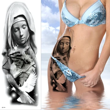 временни татуировки големи мирни водоустойчив временни татуировки за момичета секси етикети на тялото бикини татуировка водна предаване с дълъг ръкав