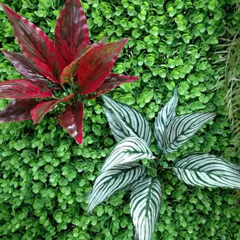 Изкуствен Croton Декоративна Реалистична Плат Изкуствен Лист Растения Изкуствен Стъбло На Листа За Украса На Дома Градина Plantas Artificiais