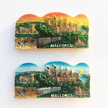 Испания Майорка Замък Палма атракция туризъм сувенири и декоративни изделия магнит за хладилник