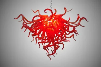 Италиански Полилей Цвете Осветление Модерен Дизайн От Муранско Стъкло В стил Chihuly