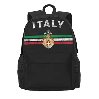 Италиански Флаг на Италия Женски Раница 3D Студентски Училищна Чанта Италия Катар Раница За Лаптоп Детска Голямата Голям Пътна Чанта За Рамо