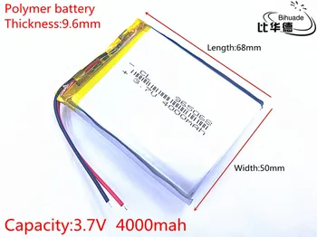 Литровата енергийна батерия 1 бр./лот 965068 Батерия 3,7 4000 mah Акумулаторна Литиево-Полимерна За Електронна книга