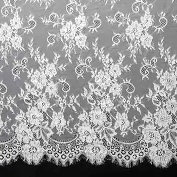 Мигли лейси плат черен, бял цвят марлевая плат на полата в долната завеса декорации diy 150 см ширина