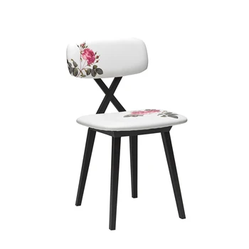 модерен лукс-Нов дизайн Лук Облегалката Прекрасен дизайн стол за тоалетка от неръждаема стомана стол за трапезария мебели