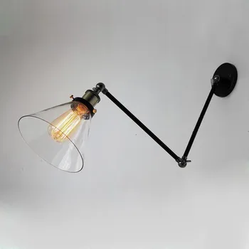 Модерен Стенен Лампа, Стенни Нощни Лампи С Прозрачни Стъкла Deco Maison Лампа За Баня Wandlamp wandlamp апликация murale led