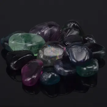 Насипен Флюоритовый камък От Китай, Натурални Полирани Скъпоценни камъни за Вики, Рейки и лечение на Енергийни кристали, 200 г
