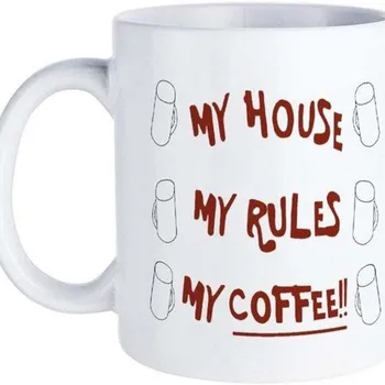 Нова Керамични Кафеена Чаша Чаша за вода Моят Дом, Моите Правила Ми Чашата за Кафе