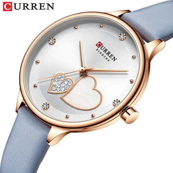 Нови Дамски Часовник CURREN Най-добрата Марка за Луксозни Модни Творчески 3D Дамски Ръчен Часовник, Ежедневна Рокля, Кристални Часовници, Relogio Feminino