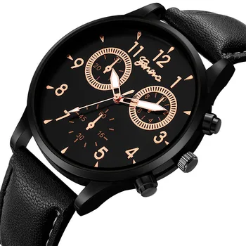 Нови Модни Спортни Ръчни часовници Relogio Masculino Мъжки Часовници С Кожена Каишка на Военни Часовници Мъжки Часовници Мъжки Часовници