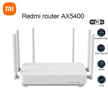 Оригинален Xiaomi Redmi AX5400 Wi-Fi Рутер Окото Система Wi-Fi, 6 Plus 160 Mhz Независим NPU Работи С приложение на Xiaomi mihome wifi рутер