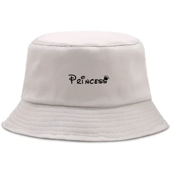 Принцеса писмо карикатура печат Риболов капачка на открито случайни шапки лято козирка Рибарска шапка унисекс улиците на панама шапки