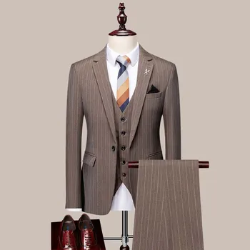 Сшитое поръчкови Сватбена Рокля на Булката Блейзър Панталони Бизнес Висококачествени Класически Панталони ZHA04-87999