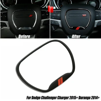 Тампон На Централно Пръстен на Волана За Dodge Challenger 2015-2020 За Jeep Grand Cherokee SRT8 2014-2020 Стикер за Автомобил с Кръгови тапицерия