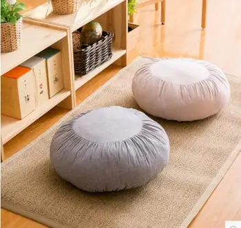 Удебелена възглавници-futon възглавница кръгла възглавница за седалката татами подови възглавницата на постелката за йога еркерен прозорец мат декорация на дома