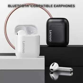Ушите 1 Чифт Здрави Двойни Компактни Стерео слушалки с шумопотискане Bluetooth-съвместими слушалки 5.0 за Игри