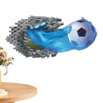 Футболни 3D Стикери Самозалепващи 3D Футболни Стикери Футболен Декор Стикери За Деца, Подарък за Момче На Рожден Ден Украса Спални